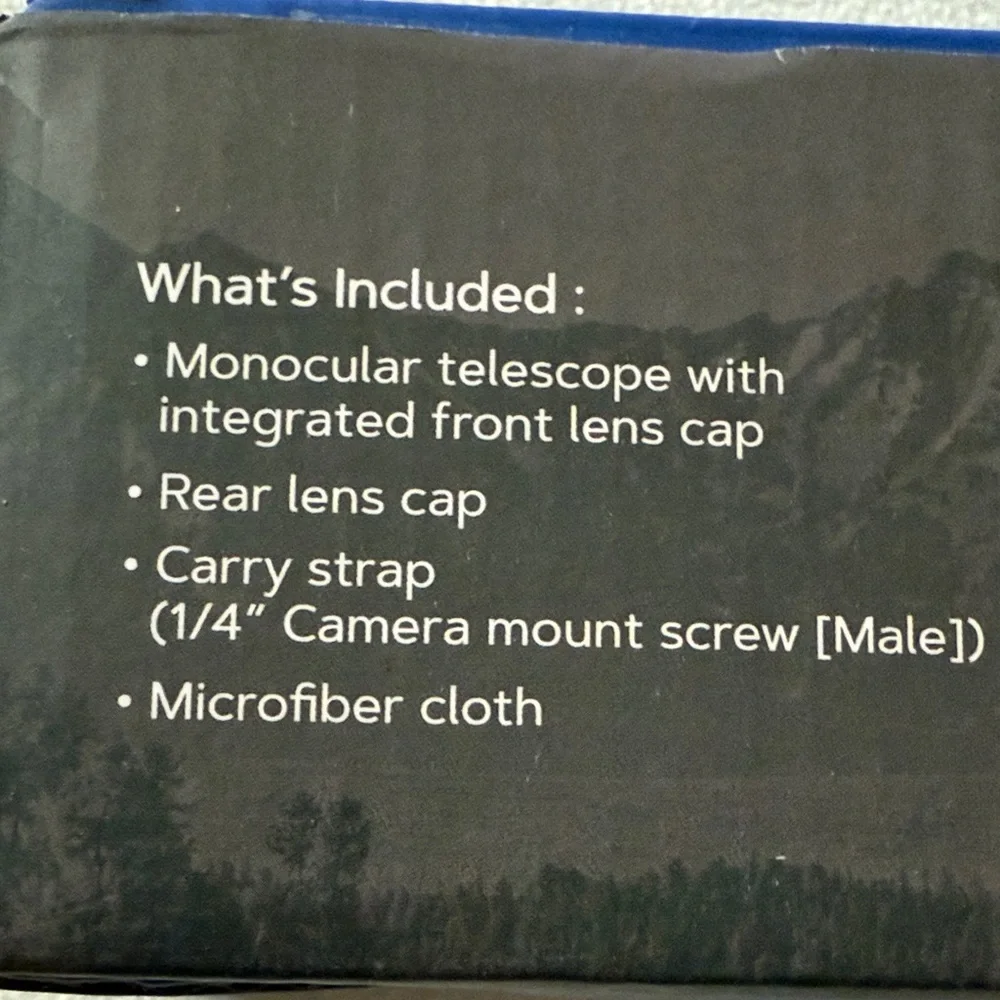 Black Monocular Telescope